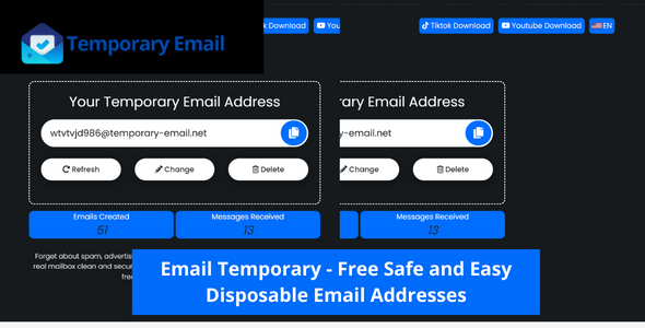 Email Temporary - Kostenlose, sichere und einfache Wegwerf-E-Mail-Adressen
